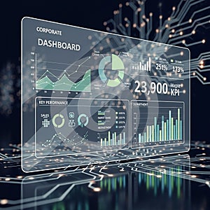 Is a digital circuit board pattern emphasizing a high tech data driven