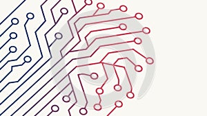 Digital Circuit Board Pattern, Tech Background. vector design Generative AI