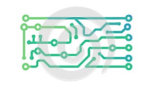 Digital Circuit Board Pattern Technology Background, vector design Generative AI