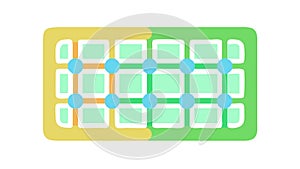 Digital Circuit Board Pattern Technology Background, vector design Generative AI