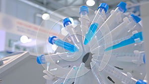 Digital circular tube rotator for effective mixing biological samples - close up