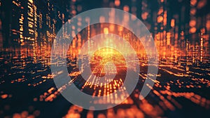 Digital city data network transferring information at high speed