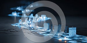 AI-Generated Digital Cityscape