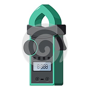 Digital clamp meter measuring electrical current