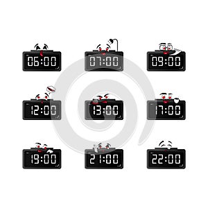 Digital clock for daily activites