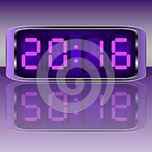 Digital Clock . Digital Uhr Nummer