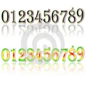 Digital Clock . Digital Uhr Nummer