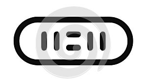 Digital Clock Display, Timekeeping and Countdown Timer, vector design Generative AI