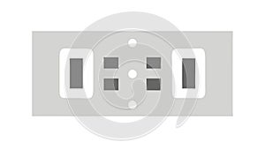 Digital clock display, timekeeping, and precise timing, vector design Generative AI