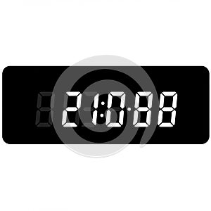 Digital clock displaying 