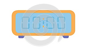 Digital Clock Timer Alarm Time Management Display Vector, vector design Generative AI