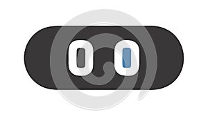 Digital Clock or Timer 00 Display Vector Icon, vector design Generative AI