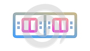 Digital Clock Timer Icon - Time, Countdown Digital Display, vector design Generative AI