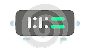 Digital Clock Timer Icon, Time Display Vector, vector design Generative AI