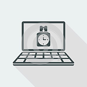 Digital clocking-in card - Vector icon for computer website or application