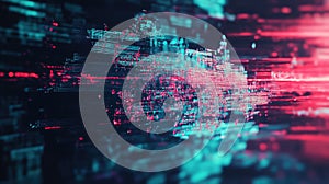 Digital cloud computing data forming abstract network