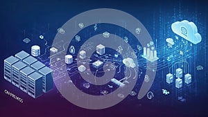 Digital cloud computing data storage and network infrastructure