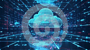 Digital Cloud Computing Environment with Data Visualization Elements