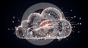 Digital Cloud Computing Network with Binary Data Flow