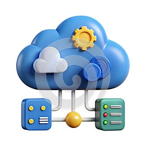 Digital cloud computing network connecting devices and servers for data storage and processing
