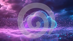 Digital cloud computing network with data transferring