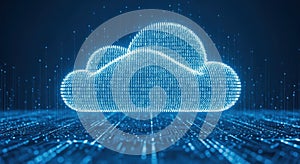 Digital Cloud Computing Network Technology Concept