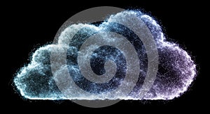 Digital Cloud Network Concept