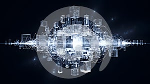 Digital Cloud Storage Network Connection Data Center