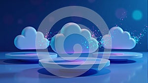 Digital Cloud Technology Concept