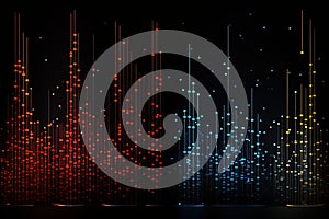 Digital code background, abstract digital, abstract futuristic cyberspace, dark gradient background