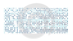 Digital Code Matrix Pattern, Data Flow, vector design Generative AI