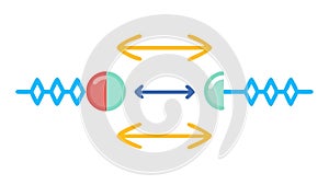 Digital Communication Arrows: Information Exchange Flow, vector design Generative AI