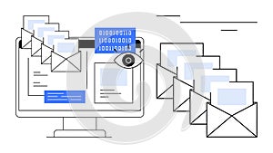 Digital Communication and Data Monitoring Through Email and Computer Interfaces