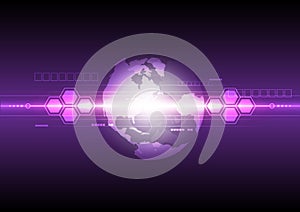 Digital communication internet technology background computer circuit, telecommunication