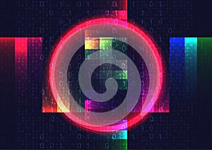 digital computer technology colorful stripe abstract background  communication networking