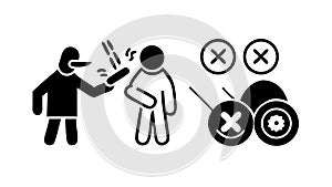 Digital Communication User Interface Interaction, vector design Generative AI