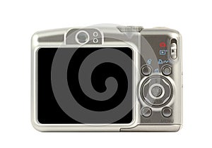 Digital compact camera back side