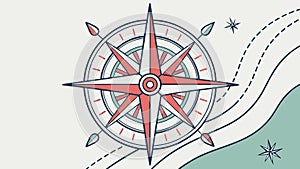 Digital Compass Rose: Navigation & Exploration, vector design Generative AI