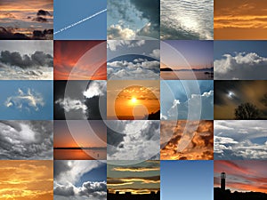 Digital Composite With 25 Different Pictures Of Th