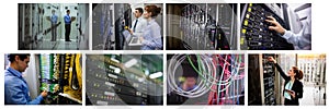 hardware server room collage