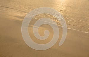 Digital composite of The tide rolling in