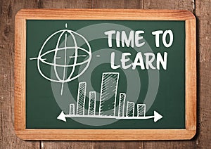 Time to learn text and diagrams on blackboard