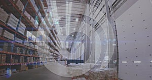 Digital composition of statistical data processing against warehouse in background