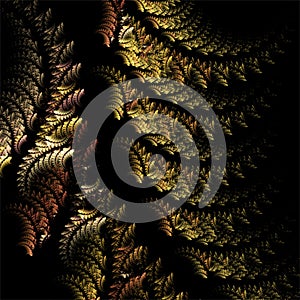 Digital computer fractal art abstract fractals oriental textile structure