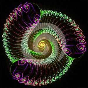 Digital computer fractal art abstract fractals three extraterrestrial crazy worms