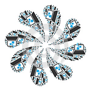 Digital Computing Icon Twirl Motion