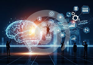 A digital concept of artificial intelligence