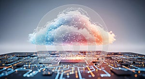 Futuristic Cloud Computing Infrastructure: Digital Data Transfer and Storage for Tech Business