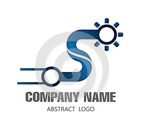 Digital connect creative symbol. Abstract business company logo, internet, people connect logotype idea vector.