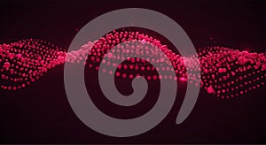 Abstract Pink Data Stream Network Connection Background Visualization Concept created with AI